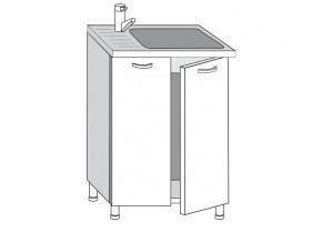 2.60.2мн Шкаф-стол на 600мм под накладную мойку с 2-мя дверцами в Снежинске - snezhinsk.mebel74.com | фото
