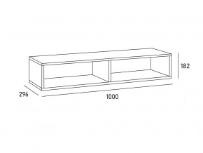 Антресоль MODUL 1000 в Снежинске - snezhinsk.mebel74.com | фото 2