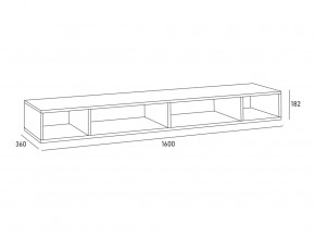 Антресоль MODUL 1600 в Снежинске - snezhinsk.mebel74.com | фото 2