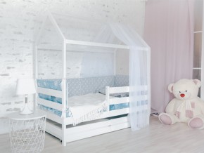 Детская кровать Домик Эко с ящиками белый в Снежинске - snezhinsk.mebel74.com | фото 2