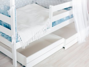 Детская кровать Домик Эко с ящиками белый в Снежинске - snezhinsk.mebel74.com | фото 3