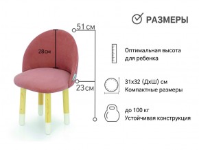 Детский мягкий стул Stumpa пудровый в Снежинске - snezhinsk.mebel74.com | фото 2