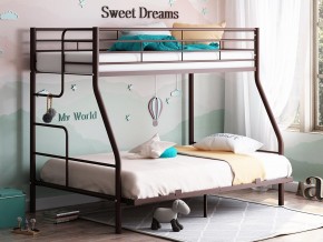 Двухъярусная кровать Гранада-3 140 коричневый в Снежинске - snezhinsk.mebel74.com | фото 1