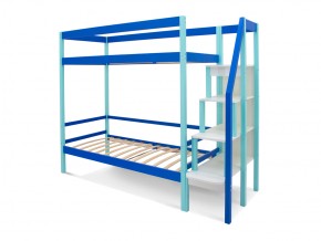 Двухъярусная кровать Svogen с ящиками мятно-синий в Снежинске - snezhinsk.mebel74.com | фото 2