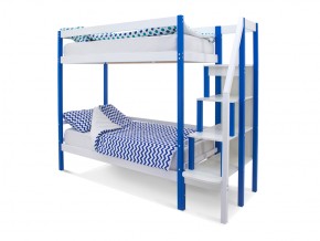 Двухъярусная кровать Svogen сине-белый в Снежинске - snezhinsk.mebel74.com | фото
