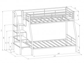 Двухъярусная кровать Толедо 1 Черный-Венге в Снежинске - snezhinsk.mebel74.com | фото 2