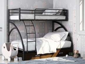 Двухъярусная кровать Виньола-2 Я черный в Снежинске - snezhinsk.mebel74.com | фото 1