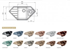 Каменная мойка GranFest Corner GF-C950E в Снежинске - snezhinsk.mebel74.com | фото 2