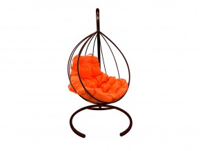 Кокон Капля без ротанга оранжевая подушка в Снежинске - snezhinsk.mebel74.com | фото