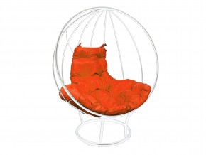Кокон Круглый на подставке без ротанга оранжевая подушка в Снежинске - snezhinsk.mebel74.com | фото