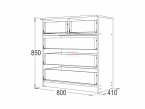 Комод 8 фант ясень анкор в Снежинске - snezhinsk.mebel74.com | фото 2