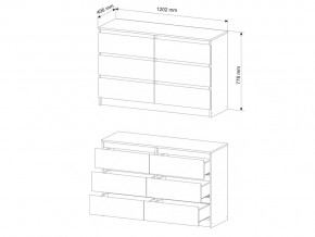 Комод Мори МК1200.6/4 Белый в Снежинске - snezhinsk.mebel74.com | фото 3