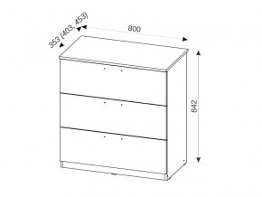 Комод с 3-мя ящиками 400 Эконика в Снежинске - snezhinsk.mebel74.com | фото 2