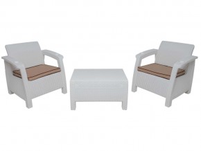 Комплект на балкон Yalta Balcony Set белый в Снежинске - snezhinsk.mebel74.com | фото 1