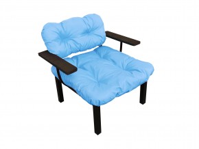 Кресло Дачное голубая подушка в Снежинске - snezhinsk.mebel74.com | фото