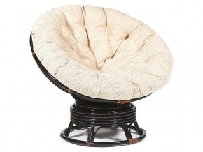 Кресло-качалка Papasan w 23/01 B с подушкой Antique brown, ткань Старт в Снежинске - snezhinsk.mebel74.com | фото