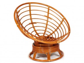 Кресло-качалка Papasan w 23/01 B с подушкой Cognac, экошерсть Коричневый в Снежинске - snezhinsk.mebel74.com | фото 4