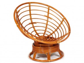 Кресло-качалка Papasan w 23/01 B с подушкой Cognac, флок Олива в Снежинске - snezhinsk.mebel74.com | фото 4