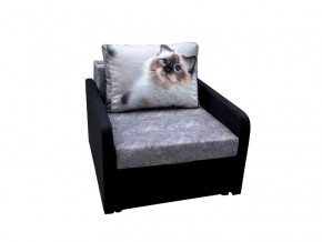 Кресло кровать Канзасик с подлокотниками кот голубые глаза в Снежинске - snezhinsk.mebel74.com | фото 1
