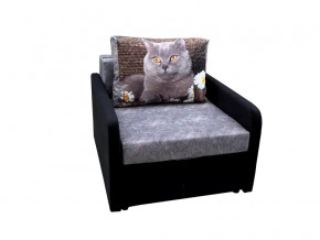 Кресло кровать Канзасик с подлокотниками кот с ромашкой в Снежинске - snezhinsk.mebel74.com | фото
