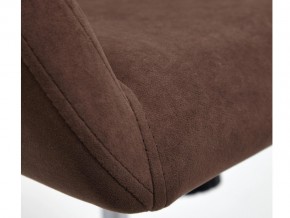 Кресло офисное Modena хром флок коричневый в Снежинске - snezhinsk.mebel74.com | фото 4