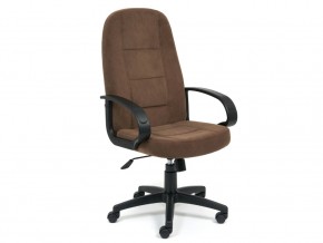Кресло офисное СН747 флок коричневый в Снежинске - snezhinsk.mebel74.com | фото 1