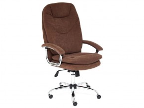 Кресло офисное Softy lux флок коричневый в Снежинске - snezhinsk.mebel74.com | фото