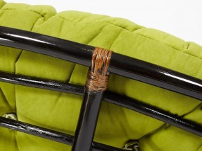 Кресло Papasan 23/01 W с подушкой Antique brown, флок Олива в Снежинске - snezhinsk.mebel74.com | фото 4
