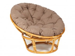 Кресло Papasan 23/01 W с подушкой Honey, экошерсть Коричневый в Снежинске - snezhinsk.mebel74.com | фото