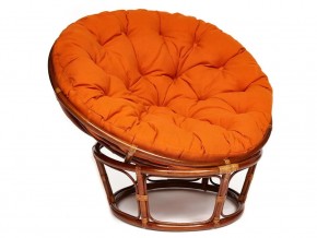 Кресло Papasan 23/01 W с подушкой Pecan, ткань Оранжевый в Снежинске - snezhinsk.mebel74.com | фото