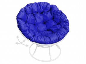 Кресло Папасан пружинка без ротанга синяя подушка в Снежинске - snezhinsk.mebel74.com | фото