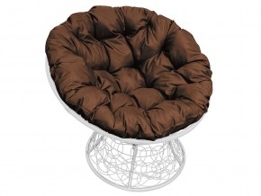 Кресло Папасан с ротангом коричневая подушка в Снежинске - snezhinsk.mebel74.com | фото 1