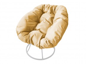 Кресло Пончик без ротанга бежевая подушка в Снежинске - snezhinsk.mebel74.com | фото 1