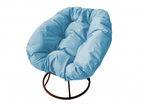 Кресло Пончик без ротанга голубая подушка в Снежинске - snezhinsk.mebel74.com | фото