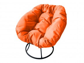 Кресло Пончик без ротанга оранжевая подушка в Снежинске - snezhinsk.mebel74.com | фото