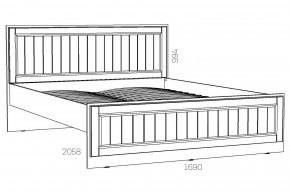 Кровать 1600 Оливия НМ 040.34 Х в Снежинске - snezhinsk.mebel74.com | фото 2