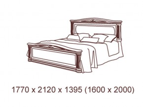Кровать 2-х спальная  1600*2000 с ортопедом в Снежинске - snezhinsk.mebel74.com | фото