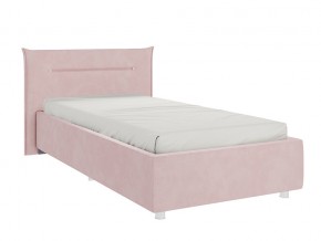 Кровать Альба 900 велюр нежно-розовый в Снежинске - snezhinsk.mebel74.com | фото 1