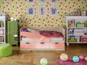 Кровать Бабочки 1600 Розовый металлик в Снежинске - snezhinsk.mebel74.com | фото