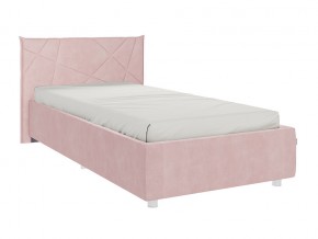 Кровать Бест 900 велюр нежно-розовый в Снежинске - snezhinsk.mebel74.com | фото 1
