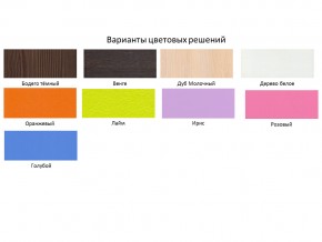 Кровать чердак Кадет 1 с лестницей Белое дерево-Голубой в Снежинске - snezhinsk.mebel74.com | фото 2