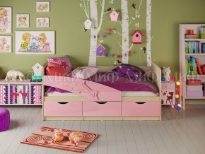 Кровать Дельфин 1600 Розовый металлик в Снежинске - snezhinsk.mebel74.com | фото