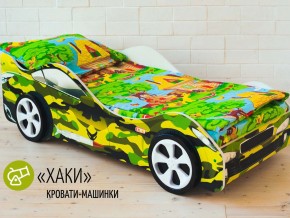 Кровать детская машина Хаки в Снежинске - snezhinsk.mebel74.com | фото 2