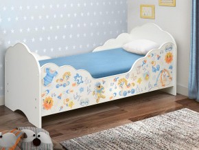 Кровать детская с бортом Малышка №3 700*1400 белая в Снежинске - snezhinsk.mebel74.com | фото