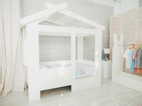 Кровать детская Теремок без ящика белая в Снежинске - snezhinsk.mebel74.com | фото 1
