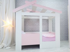 Кровать детская Теремок без ящика розовая в Снежинске - snezhinsk.mebel74.com | фото