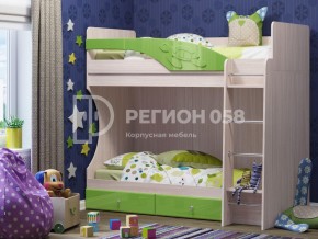 Кровать двухъярусная Бемби МДФ Цитрус глянец в Снежинске - snezhinsk.mebel74.com | фото
