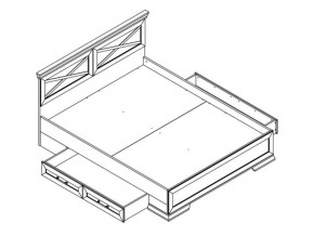 Кровать LOZ160х200 с ящиками Марсель ясень снежный в Снежинске - snezhinsk.mebel74.com | фото 2