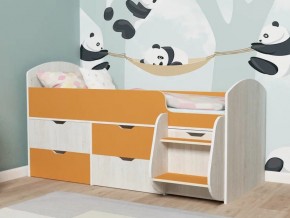 Кровать Малыш-7 Винтербер-Оранжевый в Снежинске - snezhinsk.mebel74.com | фото 1