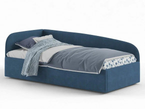 Кровать мягкая Денди на щитах синяя в Снежинске - snezhinsk.mebel74.com | фото 1